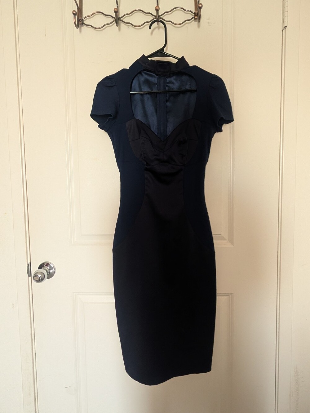 Laura Byrnes Deadly Dames Pinup Couture Buckle Wiggle Buckle Neck Dress